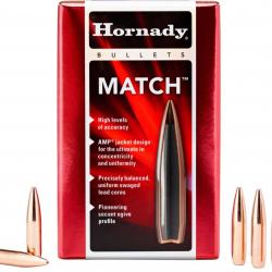 Ogives 22 CAL .224 75 gr BTHP x 100 Hornady