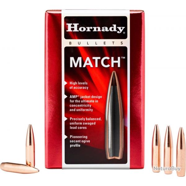 Ogives 22 CAL .224 75 gr BTHP x 100 Hornady
