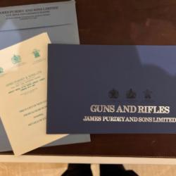 DOCUMENTATION ARMES DE CHASSE PURDEY