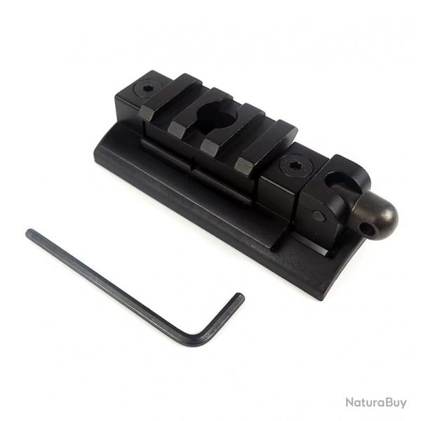 Adaptateur de Rail picatinny et attache grenadière rotative