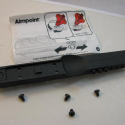 Montage  avec 2 points de fixation pour embases Leupold QR pour Aimpoint Micro H1 ou H2