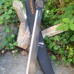 Grande Machette Military Guide de Brousse Lame Acier Inox Manche Abs Etui Nylon Amazonas 000