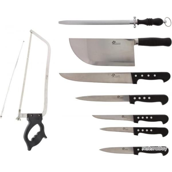 Vente Flash VALISE DE CHASSEUR PROFESSIONNELLE LOT 8 PIECES 1 FUSIL + 1 SCIE + 1 COUPERET 1 87