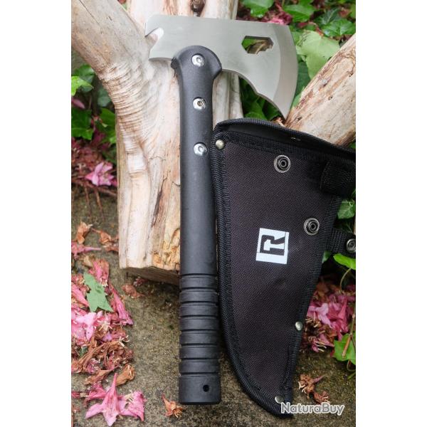 Hache Tomahawk Hostage Axe Survie Rescue Clef Oxygne Acier 3Cr13 Manche Abs Etui Nylon