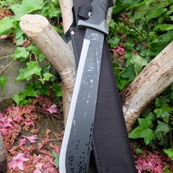 Bowie Couteau Machette Survie Alaska Trekking Lame Acier 3Cr13 Etui Nylon Survivaliste