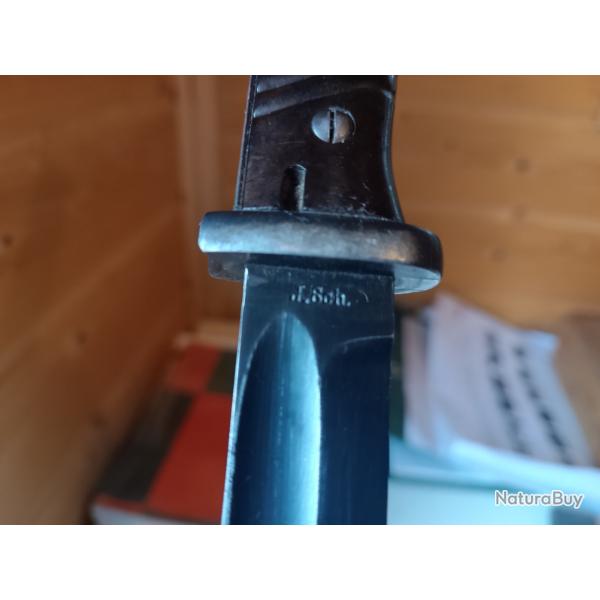 Baïonnette K98 J SCH numerotée avec gousset