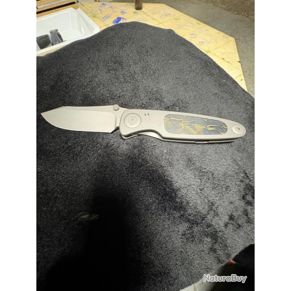 Grailer 3 Raffir Noble Inlay couteau de poche, Dirk de Wit design
