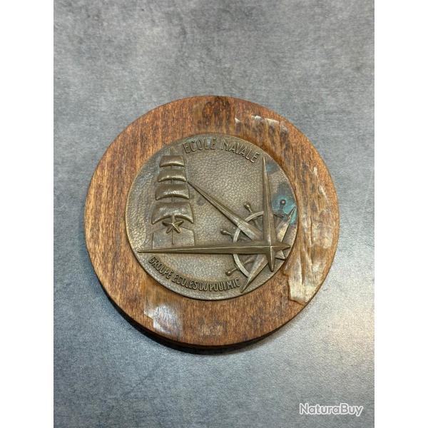 Plaque murale cole Navale - Groupe coles du Poulmic - Marine Nationale