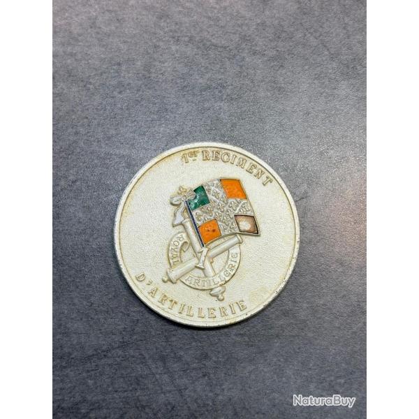 Mdaille militaire 1er Rgiment d'Artillerie - Arme franaise - cusson color