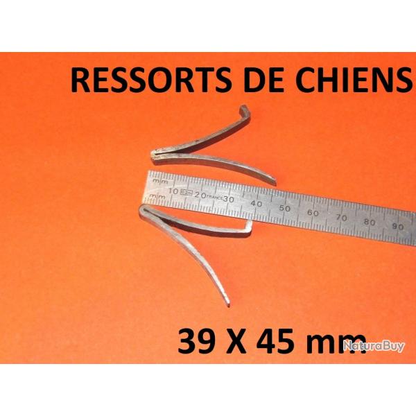 paire ressorts de chiens fusil 39X45 mm juxtaposé hammerless - VENDU PAR JEPERCUTE (GE361)