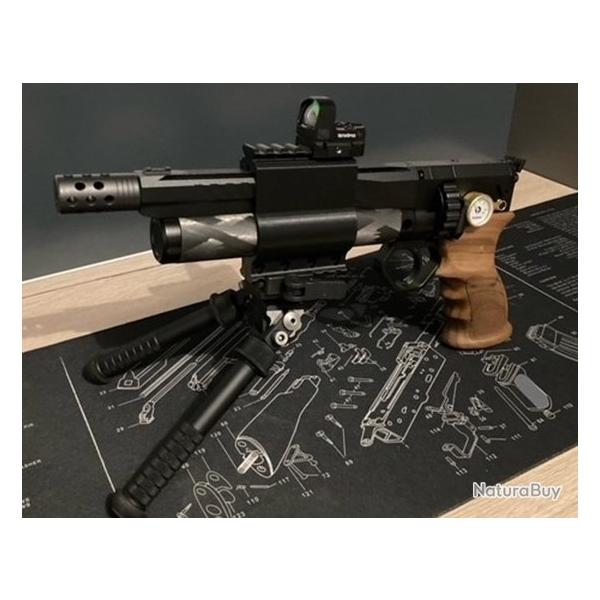 Huben GK1 Adaptateur double rail picatinny 6 emplacements