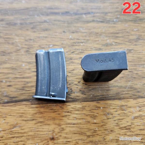 Lot de 2 chargeurs MAS45 Mod 45 22LR (5 coups)