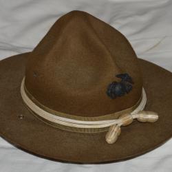 CHAPEAU AMERICAIN DOUGHBOY-USMC-MARINE'S CORPS AMERICAN HAT-1939/1945