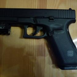 Pistolet AIRSOFT GLOCK 17 Gen.5 cal.43 UMAREX (8 coups) plus visée laser(5 joules)
