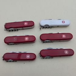 1 lot de 6 couteaux suisse wenger
