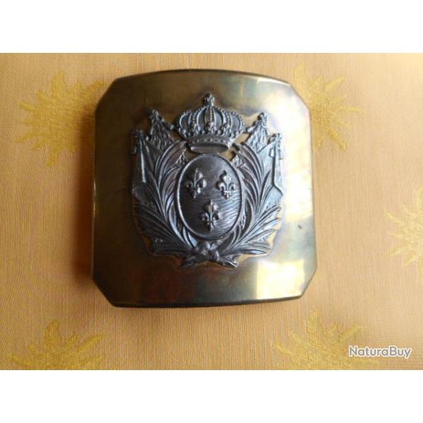 Plateau de ceinturon D'Officier Lancier de la Garde Royale (restauration)