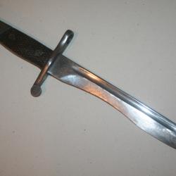 Baïonnette / Machette d'artillerie espagnole, modèle 1941 pour fusil mauser