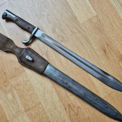 Superbe baionnette Sg98/05 nA ERFURT 1915 avec gousset