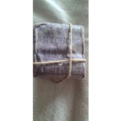 PAQUET MILITAIRE DE 6 CARTOUCHES CALIBRE 11MM MAS 1873 / Mle 1875