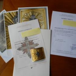 Plaque de ceinturon de Chevau-Léger de la maison Militaire du Roi,modèle 1814