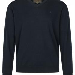 PULL À COL EN V PINE SEELAND COLORIS DARK SAPPHIRE