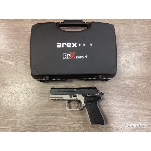 Rex zéro 1 cp calibre 9x19 + mallette d'origine + 1 chargeurs sup.