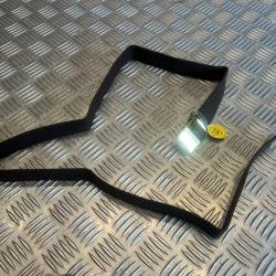 ceinture militaire en toile nylon marron avec boucle doree