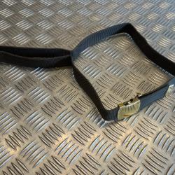 Ceinture militaire en toile nylon gris ranger kaki avec boucle doree