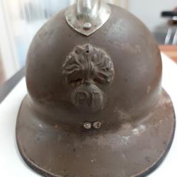 Casque Militaire Français WW2 1940 Complet intérieur cuir et jugulaire