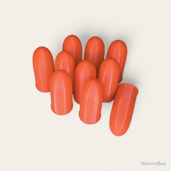 10 Cartouches Amortisseur/Manipulation Rouge en 11mm73 - Made in France