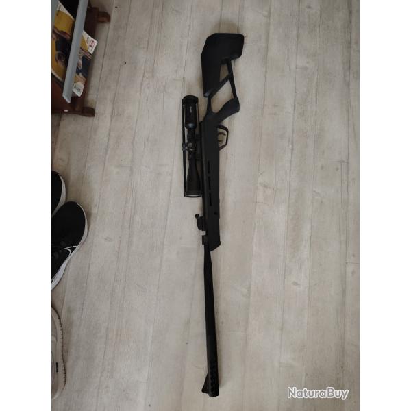 Carabine Crosman nitropiston, lunette hawk 3X9 (40), étui: ensemble neuf