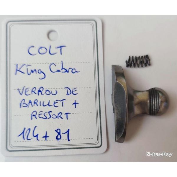 PICE COLT MOD. KING COBRA - BOUTON DE VERROU DE BARILLET + RESSORT