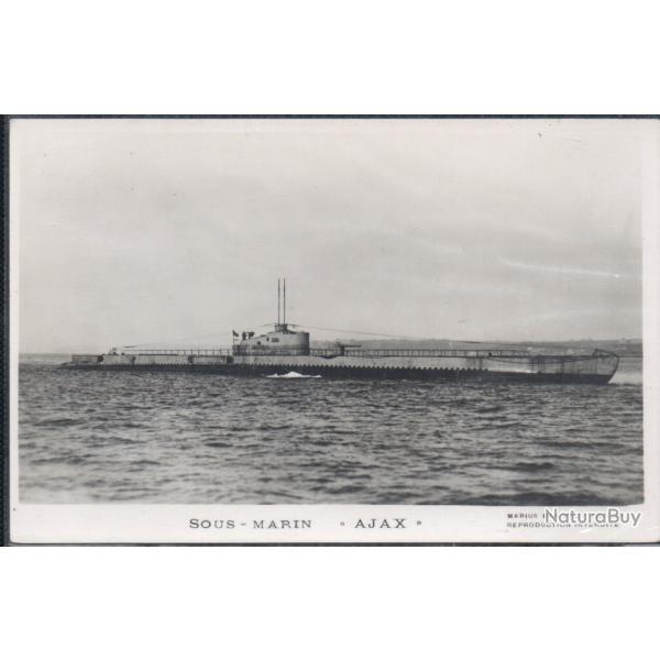 CPA - MARINE DE GUERRE  -  SOUS-MARIN  " AJAX " N4072