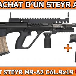 OFFRE STEYR - PACK PROMO STEYR AUG A3 SA SWAT CAL.223R + 1 PISTOLET STEYR M9-A2 CAL.9x19 OFFERT !