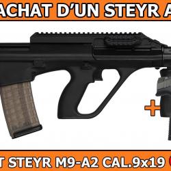 OFFRE STEYR - PACK PROMO STEYR AUG A3 Z QCB/SR FLAT TOP .223R + 1 PISTOLET STEYR M9-A2 CAL.9x19 OFFE