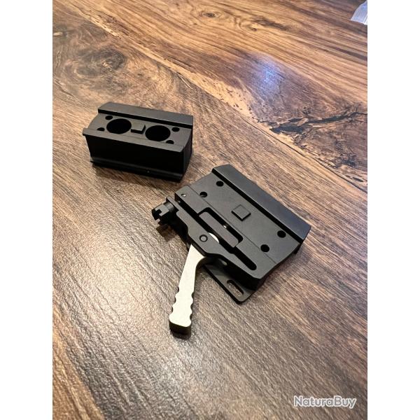 Montage amovible  levier avec cran de scurit.