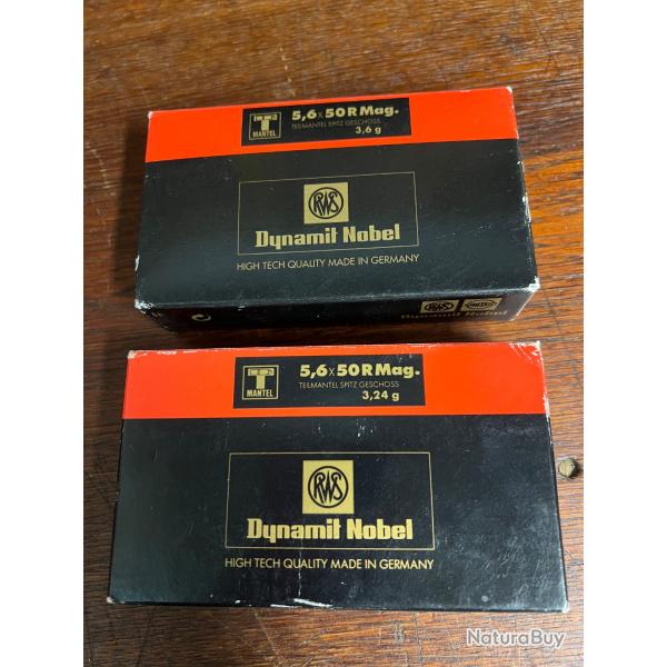 Munitions 5,6x50 R magnum
