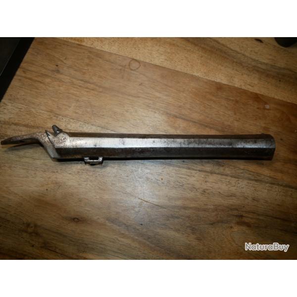 Canon de pistolet  percussion de tir avec rayures cheveux fixation  tiroir