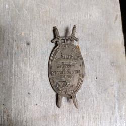 Médaille insigne épées bouclier Gloire aux Alliés 1914-1915 Canon Pour le droit
