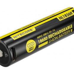 Batterie Rechargeable Nitecore NL1836R - 18650 - 3600mAh - 3.6V