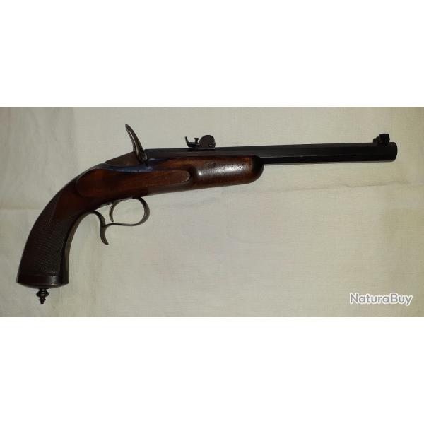 PISTOLET LIÉGEOIS 6mm FLOBERT fin 19em
