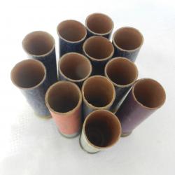 lot d'anciennes douilles de collection en carton pour fusil de chasse