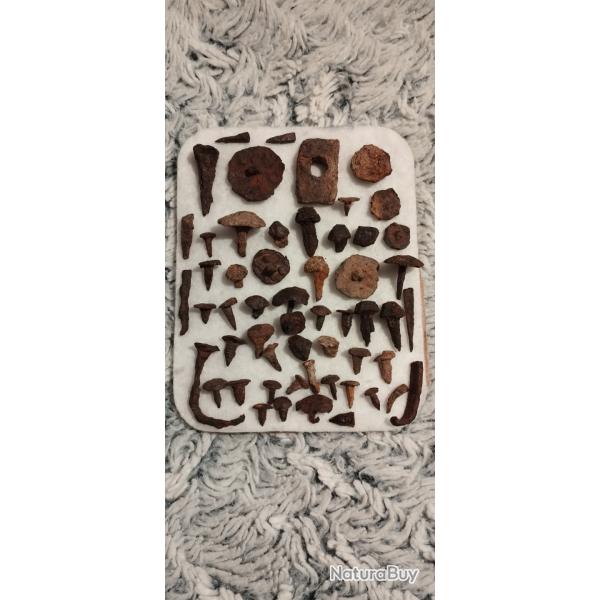 Outils ancien clous lot antiquit vintage