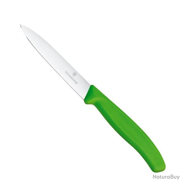 Couteau d'Office 10 cm Swiss Classic Multicolore - Victorinox Vert