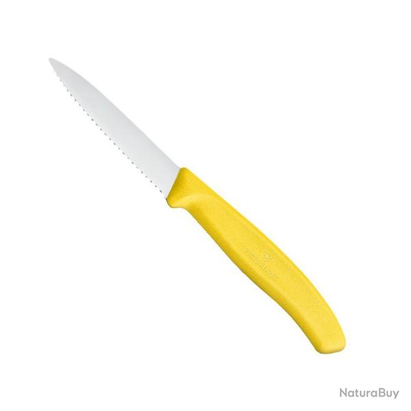 Couteau d'Office Denté 8 cm Swiss Classic Multicolore - Victorinox Jaune