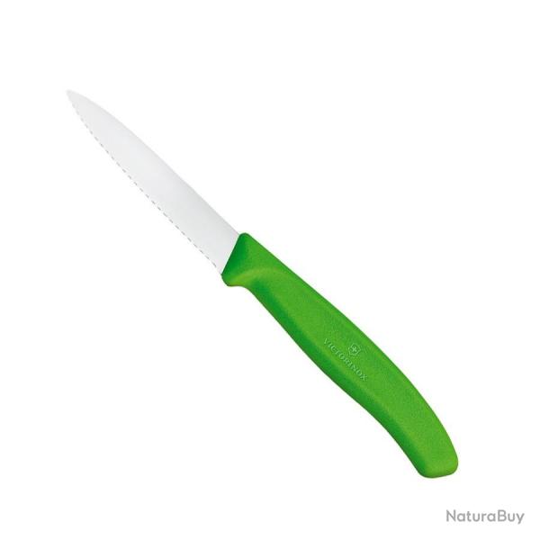 Couteau d'Office Denté 8 cm Swiss Classic Multicolore - Victorinox Vert