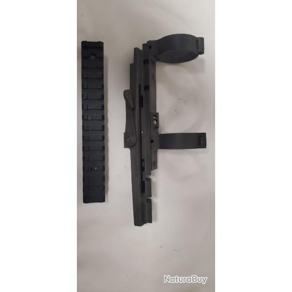 Rail de montage lunette de tir frf1/frf2 stanag. Avec support lunette apx 806 pour frf1/frf2