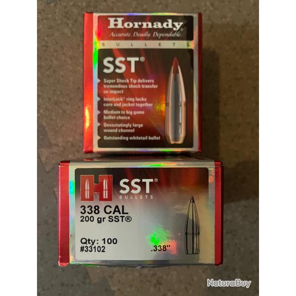 Ogives Hornady SST - 338 / 200 gr
