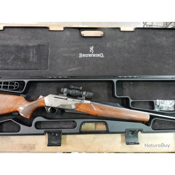 CARABINE SEMI AUTO BROWNING BAR 4X ULTIMATE CAL.9,3X62 +POINT ROUGE + MALETTE TRES BON ETAT OCCASION