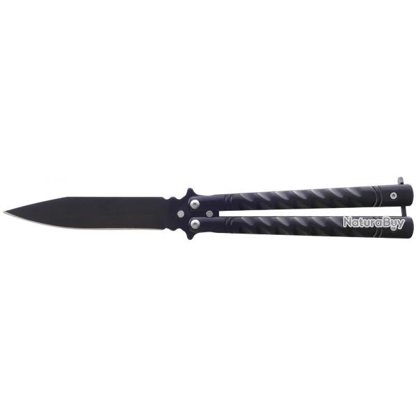 FIN DE STOCK Couteau papillon noir